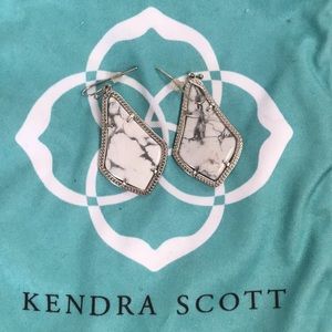 Kendra Scott White Stone Earrings